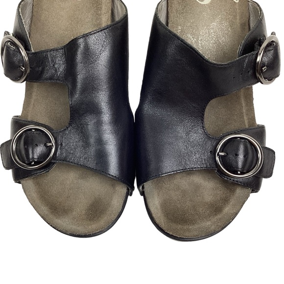 DANSKO Fern Studded Wedge Leather Buckle Platform Sandals #1906020200 - Picture 12 of 13